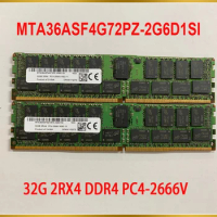 1PCS 32GB 32G 2RX4 RAM For MT DDR4 PC4-2666V 2666 Memory MTA36ASF4G72PZ-2G6D1SI