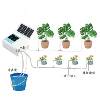 太陽能智能語音定時自動澆花器懶人跨境植物自動澆水器滴水器廠家