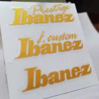 ibanez headstock logo water transfer sticker metal label pressure-sensitive sticker tearable film