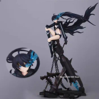 30cm Anime Black Rock Shooter Action Figure Dolls Black Rock Figure Bunches Statue Lightable Model PVC Collectible Ornaments Toy