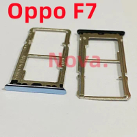 Metal SIM Card Tray For Oppo F7 Simtray Holder Cover Mobile Phone Part
