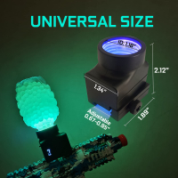 Penyesuai Glow dalam UV gelap LED untuk menyalakan Gel bola Blaster peluru peluru Splatter malam permainan luar cahaya peluru Silencer