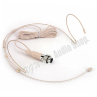 Headset Head-mounted Headworn Omidirectional Microphone For Mipro Connector Mini XLR 4PIN