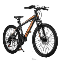 Bike, A24299 Rycheer Elecony 24 Inch Mountain Bike Bicycle for Adults Aluminium Frame Shimano 21-Speed with Disc Brake, Bike
