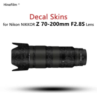 Nikkor Z 70-200 F2.8S Lens Cover Skin For Nikon Z 70-200mm f/2.8 VR S Lens Decal Protector Coat Anti-scratch Wrap Sticker Film
