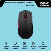 Pulsar Wireless Gaming Mouse Pulsar Pro Series Susanto-X Size 2 Black Hitam Ergonomic Right-Hand Pal