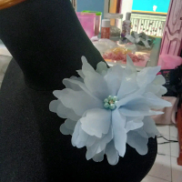 apkikasi bunga bahu/bunga zinia/bunga organza