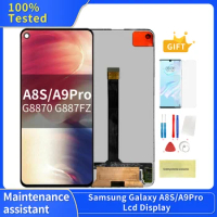 LCD Screen Display Digitizer Assembly Replacement, No Dead Pixels, for Samsung Galaxy A8s, G8870, G887FZ, A9 Pro, 2019