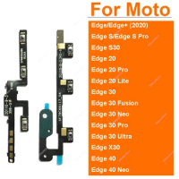 On OFF Power Volume Buttons Flex Cable For Motorola MOTO Edge S 20 S30 X30 40 Neo Fusion Lite Pro Ultra Power Volume Flex Ribbon