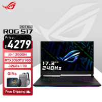 ASUS ROG Strix SCAR 15/17 Gaming Laptop 12th Intel Core i9 12900H 32G RAM 1T SSD RTX3080Ti-16GB 2.5K Screen 165Hz 16Inch E-sport