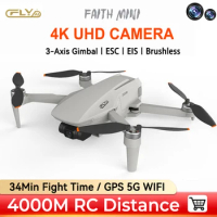 C-FLY Faith Mini Drone With Camera Professional 4K HD Camera FPV Drone 3-Axis Gimbal 240g Foldable Brushless Motor RC Quadcopter
