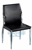 ╭☆雪之屋居家生活館☆╯CH812-1馬鞍皮餐椅(黑色)BB382-2#4224B