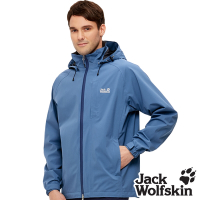 【Jack wolfskin 飛狼】男 輕量 Air Wolf 防風防水透氣外套 單件式 『蔚藍』
