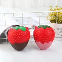 Soft Slow Rising Squishy Kids Cute Lovely Jumbo Big Chocolate Strawberry Squishy Toys With Good Smell Scented