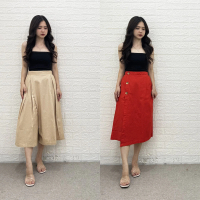 CROCHET - Noa & Mori LN Pants - Rok celana 7/8 katun linen santai wanita premium