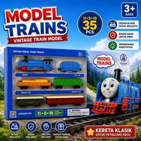 Mainan Kereta Thomas Model Trains Vintage Train Series 6 in 1 Kereta Api Mainan Anak Edukatif Koleks