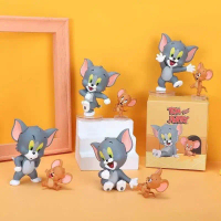 Tượng Nhỏ Tom Và Jerry, Búp Bê Tom Jerry Phô Mai Tình Yêu, Đồ Trang Trí Bánh, Đồ Chơi Nướng Xe