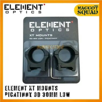Mounting Teleskop ELEMENT XT MOUNTS PICATINNY OD 30mm Rail 22 Low Rendah Medium Sedang High Tinggi H