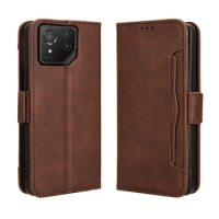 For Asus Rog Phone 8 Cover Leather PU Wallet Type Multi-card Slot Book Design Case For Asus Rog 8 Pro Phone Bags