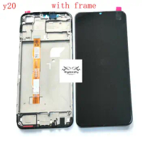 6.51"For Vivo y20 y20i y20s LCD Screen Display+Touch Glass Digitizer frame Assembly Replacement vivoy20 Parts