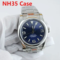 36mm NH35 Case Stainless Steel Band Men's Automatic Sapphire Glass Waterproof Watch Mod Parts for Seiko Datejust NH36 Movement