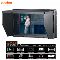 Godox GM55 5.5'' FHD IPS Touchscreen Monitor 4K 1920 x1080 3D LUT HDMI Output for Canon Nikon Sony DSLR Camera BMPCC