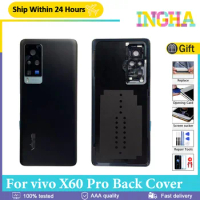 Original Back Battery Cover For vivo X60 Pro Back Cover V2047A Rear Case Housing Cover Replacement For vivo X60 Pro With Lens
