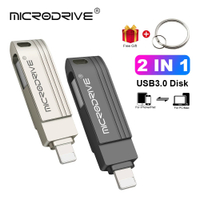 USB Flash Drive 3.0 64GB iPhone Memory Stick 256 128Gb Photo Stick จัดเก็บข้อมูลภายนอกสำหรับ Iphone/pc/ipad/ อุปกรณ์อื่นๆที่มีพอร์ต USB