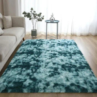 Peacock Blue Fuzzy Rugs Fluffy Carpet for Kids Room Living Room Soft Shaggy Nursery Rug Furry Floor Carpet Modern Decor Cute