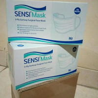 Masker Sensi 3 ply Masker Medis 3 lapis Earloop isi 50pcs