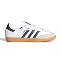 Adidas Samba OG 男鞋 女鞋 白深藍色 麂皮 皮革 復古 低筒 德訓鞋 愛迪達 休閒鞋 IF3814