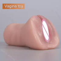 Dual Channel Female Pussy and Ass Realistic Vagina Masturbators?for Men Penis Sexy Toys for Couple Sex Machine Anal Masturbator