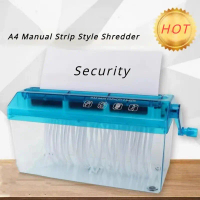 alat penghancur kertas manual mini hand paper shredder A4 A6 mesin pencacah kertas mekanik nota fakt
