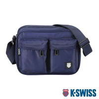 K-SWISS Shoulder Bag運動斜背包-藍