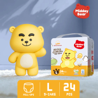Midday Bear Holiday Popok Celana Bayi Pull-Up Pants Lembut,kering,Tipis L-24 Pcs popok