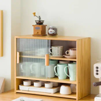 Prefab Dish Cabinet Cabinet Modern Corner Industrial Italian Shelf Sideboard Accent Container Cocina Muebles Salon Furniture DWH