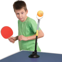 Sucker Type Table Tennis Training Robot Rapid Rebound Ball Clip Training Machine Ping Pong Ball Training Machine for Stroking