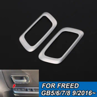 2pcs Interior Door Handle Frame for Honda Freed GB5/6/7/8 2016 Stainless Steel Chrome Car Styling Accessories for Honda Freed