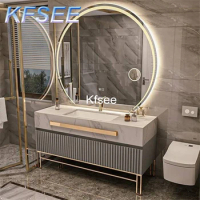 Kfsee 1Pcs A Set 80cm Length Luxury Bathroom Cabinet with Mirror