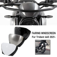 Motorcycle Flyscreen Front Screen Lens Windshield Fairing Windscreen Deflector 2021 For Trident 660 For TRIDENT660