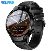 New Dual System CPU WIFI GPS 4G Smart Watch 4+128GB GPS WiFi Men Lady Sports IP67 Waterproof Phone Call Android 9.1 Smartwatch