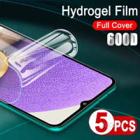 5pcs Full Cover Hydrogel Film For Samsung Galaxy A32 4G 5G Screen Protector Sansumg Galaxi A 32 4 5 G Not Tempered Glass 600D