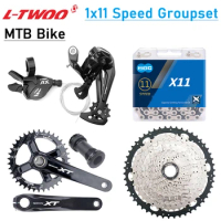 AX 1x11 Speed Mountain Bike Derailleurs Shifter With XT Crankset X11 Chain Flywheel 42T 46T 52T Cassette 11V Bicycle Groupset
