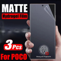 3PCS Matte Hydrogel Film for POCO X5 M4 X4 Pro Screen Protector for Poco M5 M5S M4 F5 Pro F3 F4 GT F2 M3 C40 Protective Film