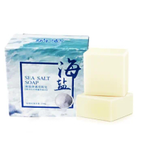 Natural Handmade Sea Salt Goat Milk 100G Pure White Essential Oil Soap