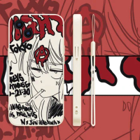 Japanese anime girl cartoon Phone Case For Samsung A53 A50 A12 A52 A51 A72 A71 A73 A32 A22 A20 A30 A21S 4G 5G with Hand Strap