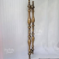 Handle Pintu Rumah Utama Kuningan VIntage Classic Brass Pull Handle Besar Mewah Panjang 100 cm 1 met