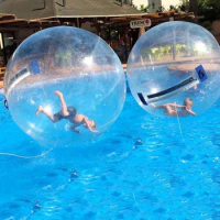 Free Shipping 2m Inflatable Water Walking Roll Ball Bubble Running Zorb Ball With Air Pump For Human Hamster Water Park Games