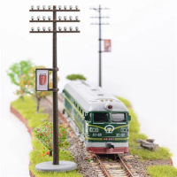 1:87 Power Line Pole HO Scale Utility Model Railroad Train Railway Layout
