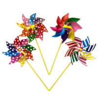 Kincir Angin Kolecer Lipat 8 Petal 24cm Rainbow Pinwheel Hampers Kids Air Kitiran